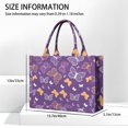 thumbnail image 3 of Large Capacity Tote Bag,Purple Orange White Butterfly Pattern Handbag Fashion Luxury Tote Bag,15.7"x13"x 5.1" Inches,Laptop Compatible, 3 of 6