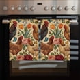 thumbnail image 2 of Tan Rooster Floral Kitchen Towels Set of 3, Water Absorbent Dish Towel, Farmhouse Spring Flowers Butterflies Decorative Hand Towels - Quick Drying Cloth for Cooking Baking, 18x28 Inch, 2 of 8