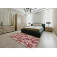 thumbnail image 5 of Ahgly Company Machine Washable Indoor Round Transitional Brown Red Area Rugs, 8' Round, 5 of 7