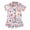 Pink, variant on Toddler Baby Girls Boys Pajamas Kids Spring Summer Cartoon Print Short Sleeve Sleepwear Outfits Clothes Size 2-3T