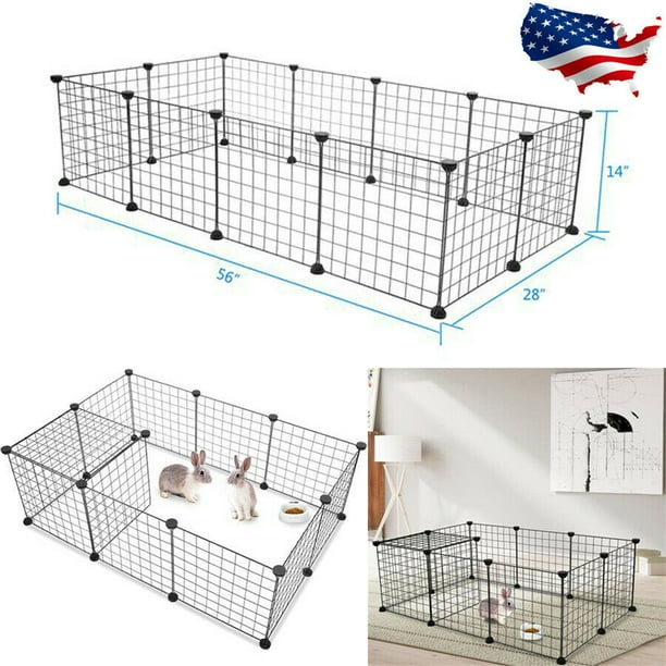 Hottest 12pcs Metal Wire Storage Cubes Organizer, DIY Small Animal Cage