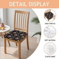 thumbnail image 2 of Colorful Headphones Games Black Pattern Seat Covers for Dining Room Chairs Set Of 4,Stretch Printed Washable Chair Seat Cover with Elastic Ties and Button,Removable Waterproof Couch Cushion Covers, 2 of 6