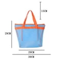 thumbnail image 6 of Xinyolin Beach Bag Hollow Mesh Drainage Large Capacity Quick Dry Portable Dorm Shower Caddy Bathroom Shampoo Body Wash Baby Toys Stoarge Shower Bag Travel Toiletry Bag, 6 of 8