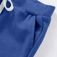 thumbnail image 5 of JTSRKL Kids Bermuda Shorts Cute Boys Athletic Shorts with Pockets Casual Drawstring Elastic Waist Beach Vacation Short Pants Blue 0-1 Years, 5 of 7