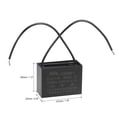 thumbnail image 3 of Capacitor de ventilador de techo CBB61 de 5uF 350V CA de 2 cables Uxcell, 1 paquete, 3 of 6