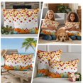 thumbnail image 4 of Outdoor Pillow Covers 24x24 Set of 2, Fall Orange Pumpkins Waterproof Patio Throw Pillow Covers for Couch Sofa Chair, Thanksgiving Farmhouse Maple Leaf Decorative Pillowcases for Throw Pillows, 4 of 9