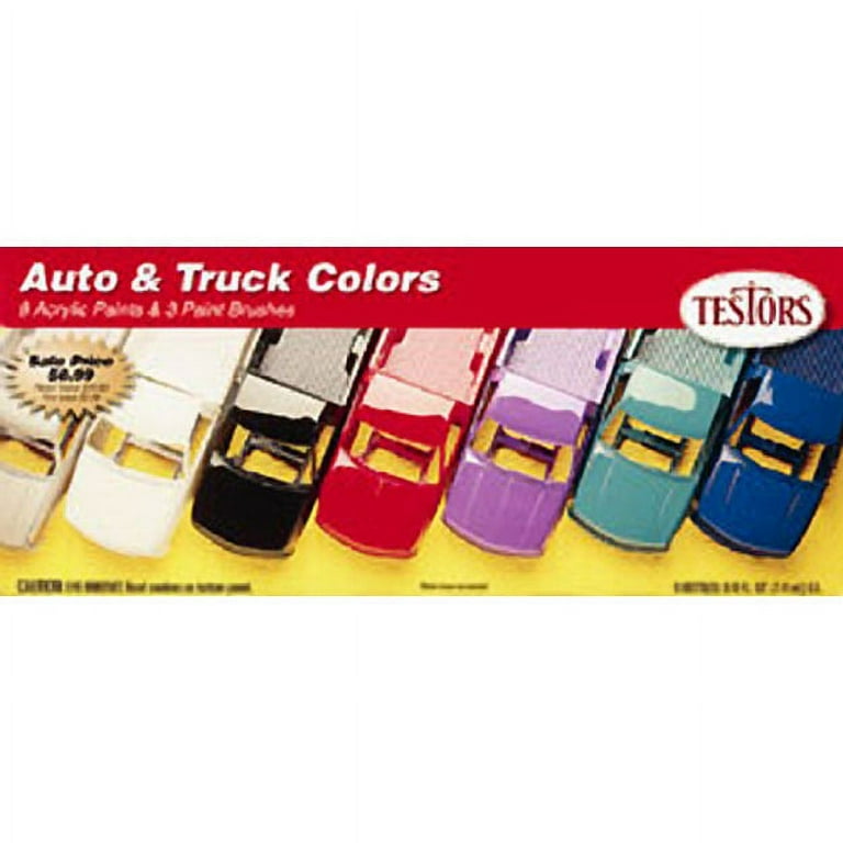 Testors 9100 Auto Detailing Six Color Acrylic Paint Set – Turner Toys