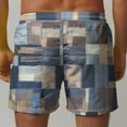 thumbnail image 4 of guisaled Swim Shorts Swim Shorts for Men Quick Dry Elastic Waisted Swim Trunks Summer Lightweight Loose Fit Patchwork Hawaii Beach Swim Buttom, 4 of 6