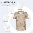 thumbnail image 5 of Fotbe Tortilla Baseball Jersey Shirt for Men and Women, Casual Short Sleeves Button Down T-Shirt-, 5 of 9