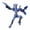 D-Blue, variant on Multijointed Collectable Action Figure, Stick Man Building Block, Stop Motion Mechanical Doll, Full Body Movable Toy, Educational Weapon Set for Youngster and Family