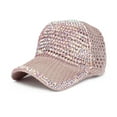 thumbnail image 3 of DQRPSEETB Sports Hats Women Men Studded Rhinestone Crystals Adjustable Ponytail Mesh Baseball Cap Shiny Bling Casual Sports Cap Breathable Sun Hat Sports Caps, 3 of 5