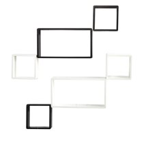 Nearly Natural 15in. Modern Wall Art D?cor Floating Shelves (Set of 6)