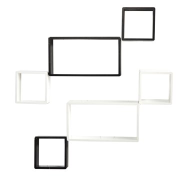 Nearly Natural 15in. Modern Wall Art D?cor Floating Shelves (Set of 6)