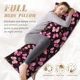 thumbnail image 4 of Bixox Girl Butterfly Print Body Pillow Cover with Zipper Closure, Cozy Fuzzy Fleece Body Pillow Case Cover 20 x 54 Inches,Long Body Pillow Pillowcase, 4 of 6