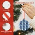 thumbnail image 4 of Zufioo Vintage Blue Print Large Acrylic Christmas Ornaments, Suitable for Christmas Tree Christmas Holiday Party Pendant Decorations-Round Shape, 4 of 7