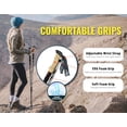 thumbnail image 3 of -Z Lightweight Collapsible Trekking Poles with Cork Grip and EVA Foam Shaft, Adjustable Hiking Sticks for Backpacking, 3 of 6