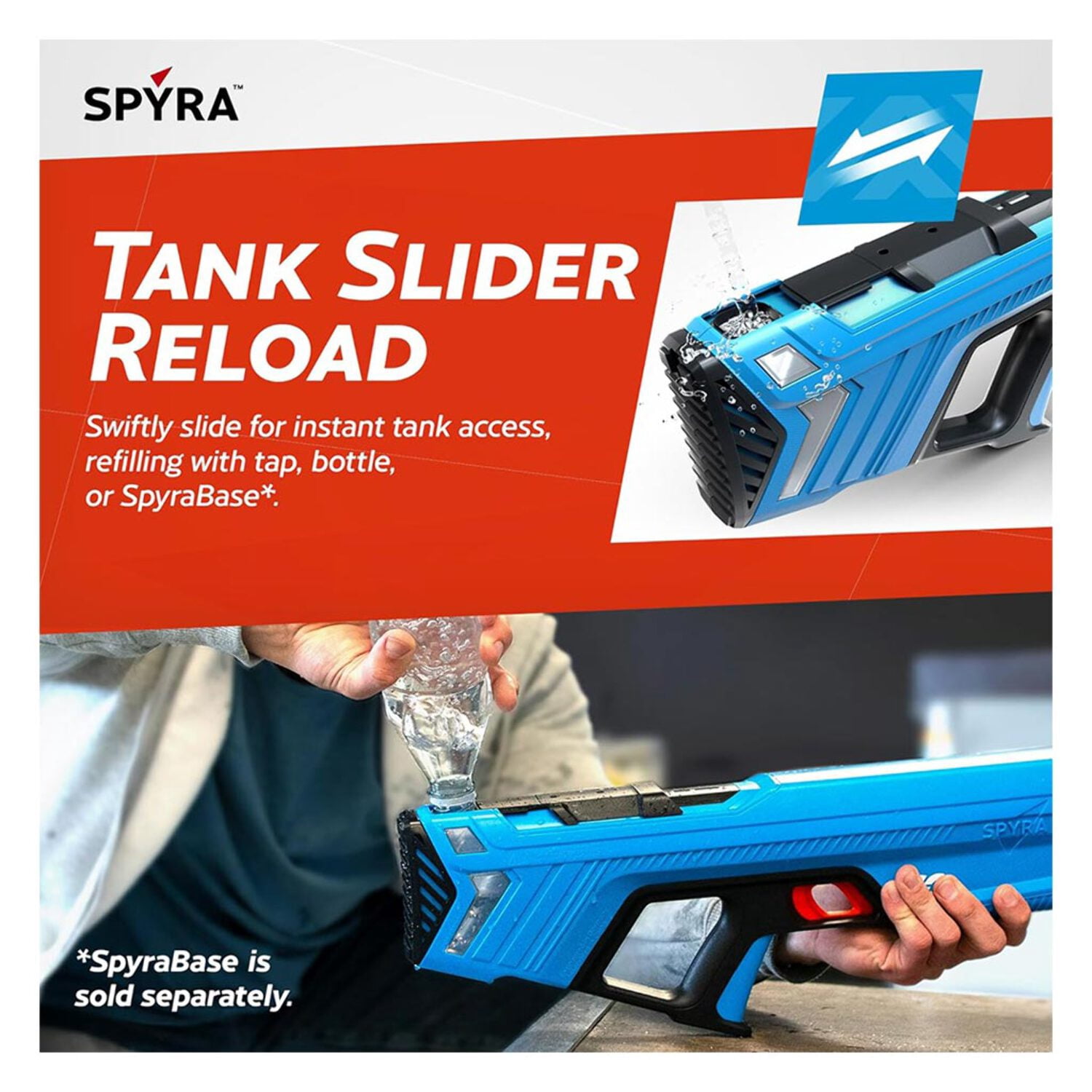 SpyraGO Lightweight Electric Water Blast Gun