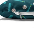 thumbnail image 4 of Baseball Pet Bed, Composition with Bats and Balls Leisure Activity Softball Theme, Chew Resistant Pad for Dogs and Cats Cushion with Removable Cover, 24" x 39", Petrol Blue Vermilion, by Ambesonne, 4 of 4