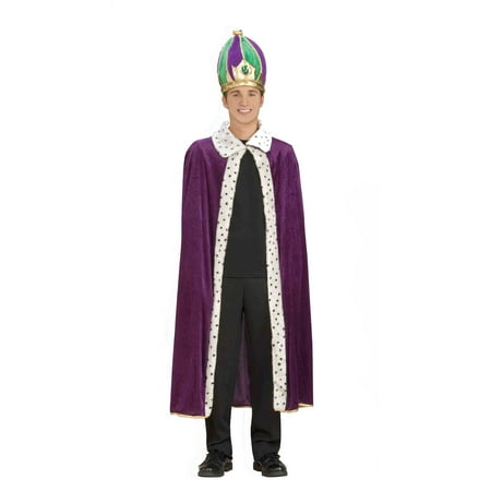 Mardi Gras King Robe And Crown Adult Unisex 62092