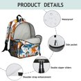 thumbnail image 4 of Cute Dinosaur Pattern Backpack Backpack for School,Cute School Bag,Schoolbag with Adjustable Shoulder Straps & Padded Back,13.8"x11.4"x6", 4 of 6