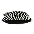 thumbnail image 4 of HomeRoots 334118 20 x 7 x 20 in. Transitional Black & White Zebra Pillow Cover with Poly Insert, 4 of 5