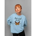 thumbnail image 2 of A Girl Who Loves Butterflies Sweatshirt Women -Smartprints Designs, Female XX-Large, 2 of 4