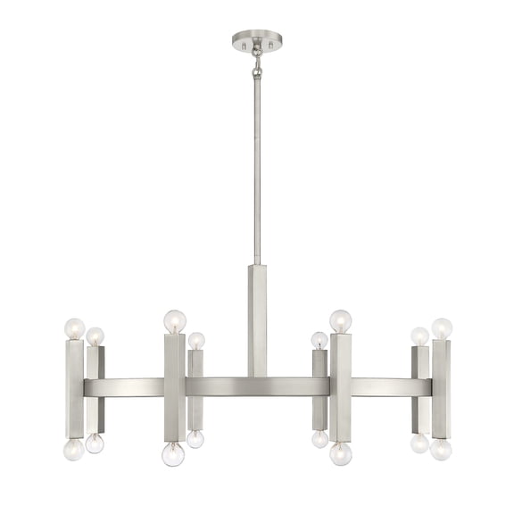 Trade Winds Aaron 16-Light Chandelier in Brushed Nickel