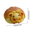 thumbnail image 3 of Bread Shaped Slow Rising Sensory Fidget Toy Sheep Design, Stress Relief Squeeze Toy for Mindfulness and Relaxation, Cute Animal Shaped Desk Toy for Office and Home, 3 of 6