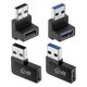 thumbnail image 1 of 4 Pack USB 3.0 Adapter Vertical Up and Down Angle, Horizontal Left and Right Angle USB Male to Femal, 1 of 5