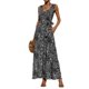 thumbnail image 1 of Txlixc Vestido de verano femenino sin mangas vestido de leopardo de cuello V profundo con bolsillos Txlixc moda, 1 of 9