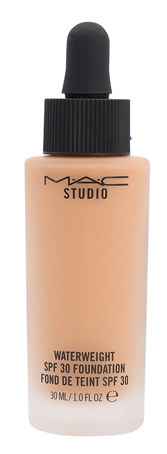MAC COSMETICS STUDIO FOUNDATION 1.0 OZ NC44 MAC COSMETICS/STUDIO WATERWEIGHT SPF 30 FOUNDATION NC44 1 OZ (30 ML) LIGHT WITH GOLDEN UNDERTONE FOR LIGHT SKIN