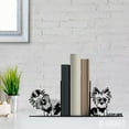 thumbnail image 2 of C-Craft Stainless Steel Yorkshire Terrier Dog Bookend, Adjustable, 5 Inch for Home Office, 2 of 5
