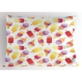 thumbnail image 1 of Ice Cream Pillow Sham Watercolor Style Ice Cream Figures with Cones in Pastel Toned Paintbrush Artwork, Decorative Standard Size Printed Pillowcase, 26 X 20 Inches, Multicolor, by Ambesonne, 1 of 2