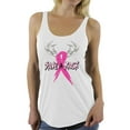 thumbnail image 1 of Awkward Styles Women's Save A Rack Graphic Racerback Tank Tops Pink Ribbon Breast Cancer Awareness, 1 of 4