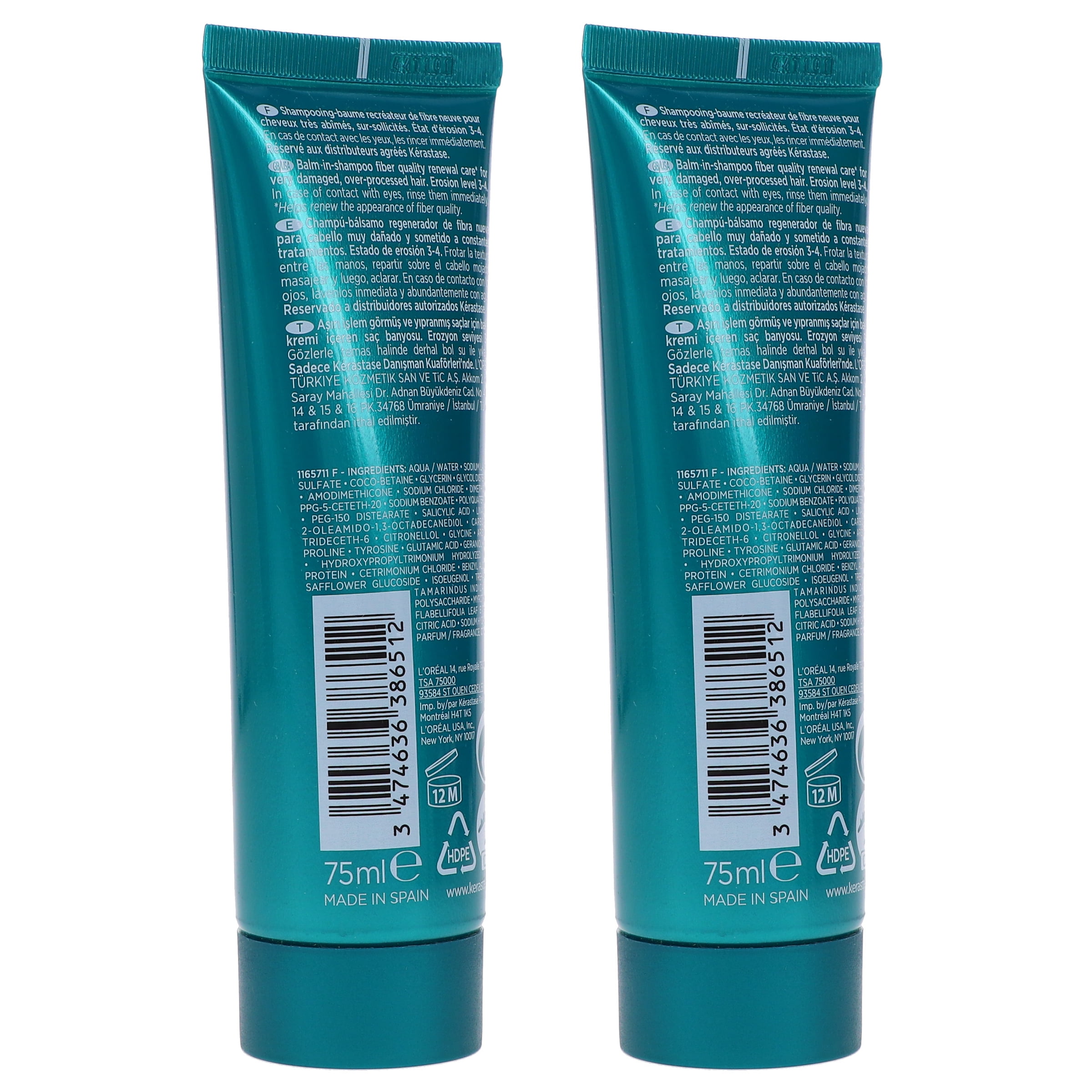 Kerastase Resistance Bain Therapiste Shampoo 2.5 oz 2 Pack