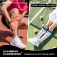 thumbnail image 5 of 6Pairs Compression Socks for Women & Men Circulation 15-20 mmHg - Better Blood Flow, Swelling , Best Support for Medical, Running, Nursing, 5 of 9