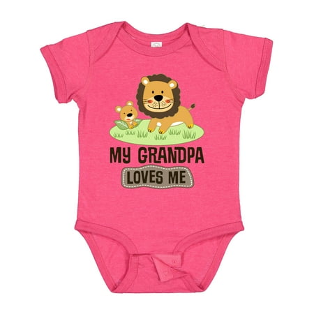 

Inktastic Grandpa Loves Me Grandson Gift Baby Boy or Baby Girl Bodysuit