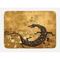 thumbnail image 1 of Dragon Bath Mat, Reptile Dragon Grunge Floral Ornate Ancient Asian Retro Image, Non-Slip Plush Mat Bathroom Kitchen Laundry Room Decor, 29.5 X 17.5 Inches, Sand Brown Pale Caramel Brown, Ambesonne, 1 of 2