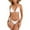 White, variant on Xunlbb Plus Size Bathing Suit for Women Fashion Printed Bandeau Swimsuit Two Piece Bikini Swimsuit on Clearance