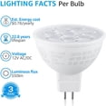 thumbnail image 4 of 6 Pack MR16 LED Recessed Light Bulbs, GU5.3 Bi-Pin Base, 3000K Warm White, 4 of 7