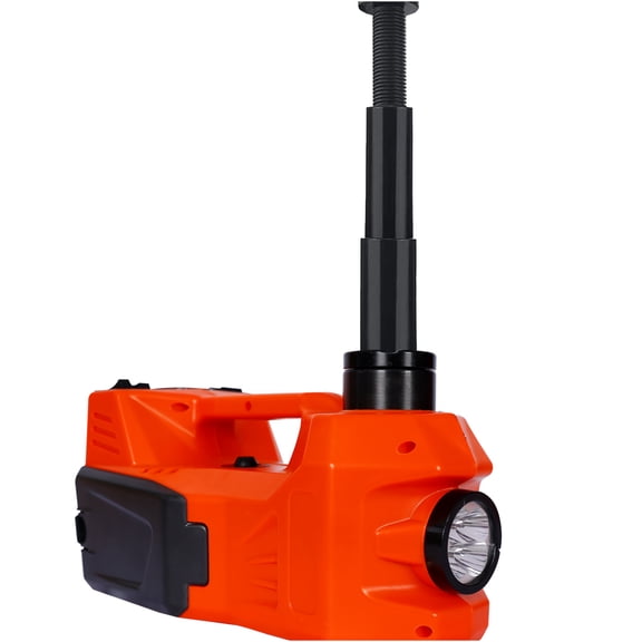 JERFIT 12V Electric Car Jack & Impact Wrench Kit 5 Ton, 4-in-1 Hydraulic Floor Jack Lift with LED Light for SUV, Truck, Sedan Tire Change
