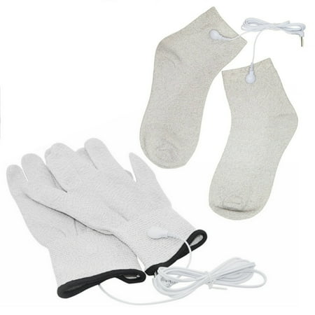 Conductive TENS massage Gloves Socks Massager Units Accessories