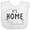 AA-White, variant on Inktastic It's Home- State of Nebraska Outline Distressed Text Boys or Girls Baby Bib