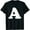 Black, variant on Womens Letter A Capital Alphabet A Monogram Initial Name Birthday T-Shirt Black Small