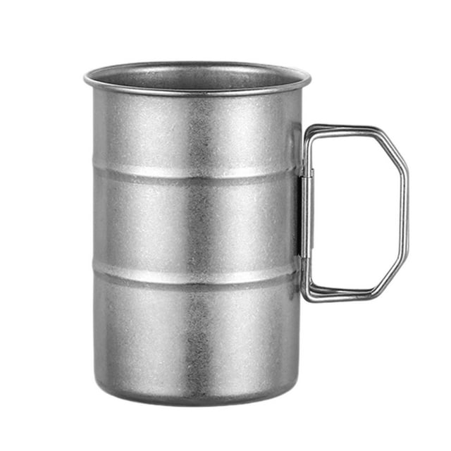 Taza de Camping Kusrkot 308ml con asa plegable para beber para pescar y senderismo