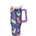 thumbnail image 2 of Cartoon Halloween Pumpkin 40 oz Coffee Tumbler with Handle Stainless Steel Coffee Travel Mug Decorative Thermal Insulated Coffee Mug for Spring Summer Camping Outdoor, 2 of 7