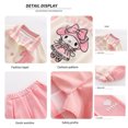 thumbnail image 5 of 3Pcs Sanrioed Anime Melody Kids Girls Jk Princess Clothes Sets Y2K Korean Style Autumn Cartoon Jacket Coat+Skirt Pants Student, 5 of 5