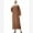 Brown, variant on IBTOM CASTLE Abayas for Women Muslim Dress Prayer Clothes Zipper Maxi Long Robe Kaftan Dresses Islamic Dubai Loose Abaya Dress M Black