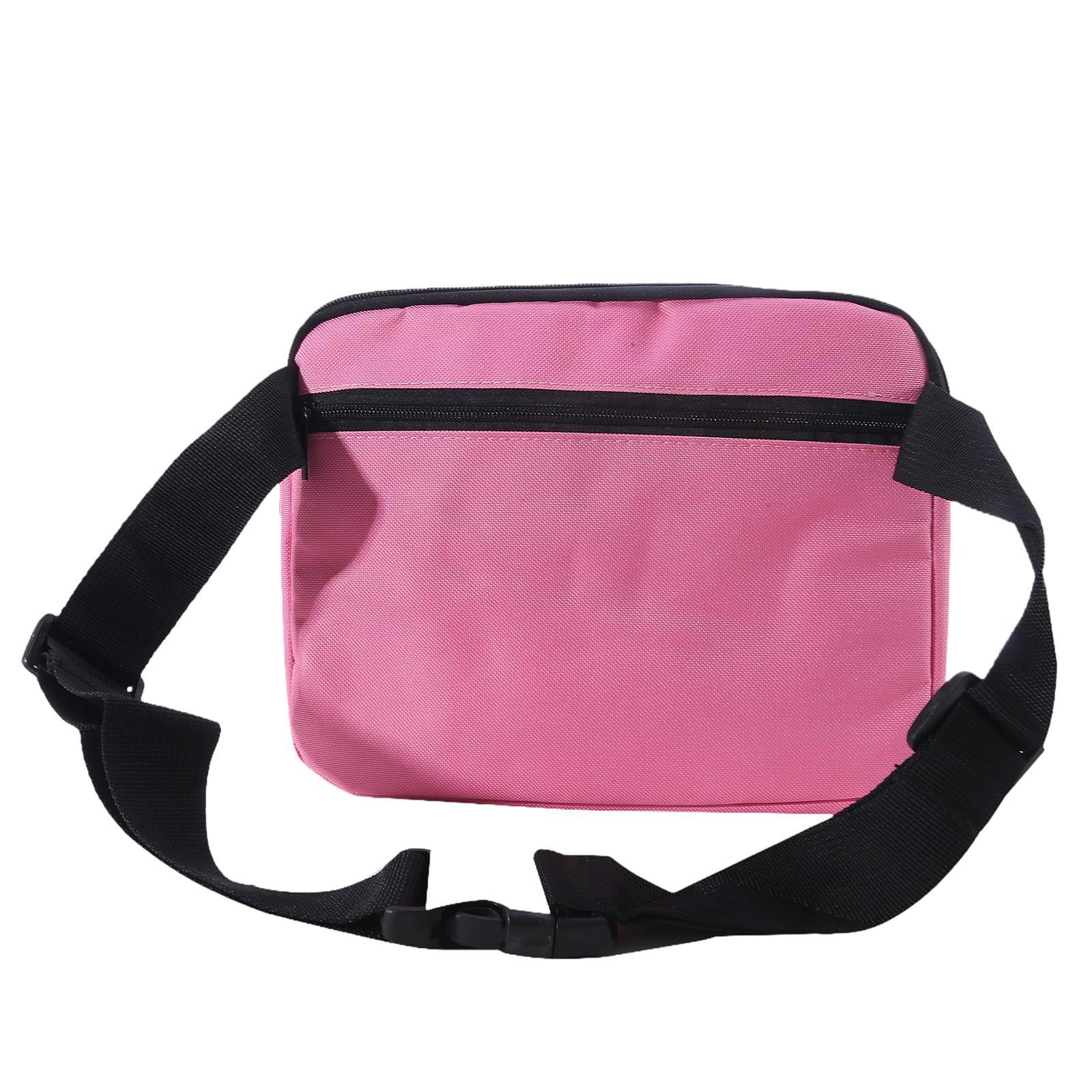 FVDPWYE Nurse Fanny Pack, Multi Compartment Nursing Bag, Waist Bag Lightweight Practical Pink