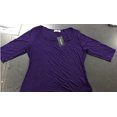 thumbnail image 1 of MAIF Femmes Confortable Décontracté Col Carré Manches 3/4 T-Shirt Coton Tops Pull-Over Fermeture Blouse, 1 of 3